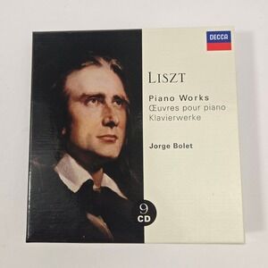 Liszt Piano Works Jorge Bolet 9 CD Box Set Decca 467 801-2 Classical Music